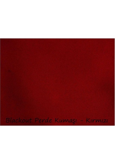 Kırmızı Blackout Karartma Fon Perde Güneşlik Pilesiz Extraforlu Düz Dikim-kırmızı Kırmızı