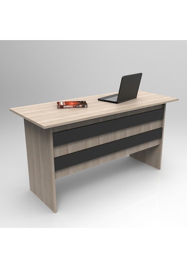 Yurudesign Vario ABCF Ofis Büro Masa Takımı Meşe-Siyah