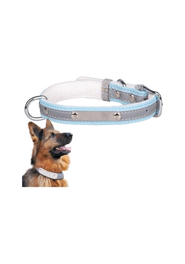 Cl181k Pet Yumuşak Yansıtmalı Tasma For M Velvet Bottom Red Kırmızı For M Velvet Bottom Blue Mavi Kahverengi