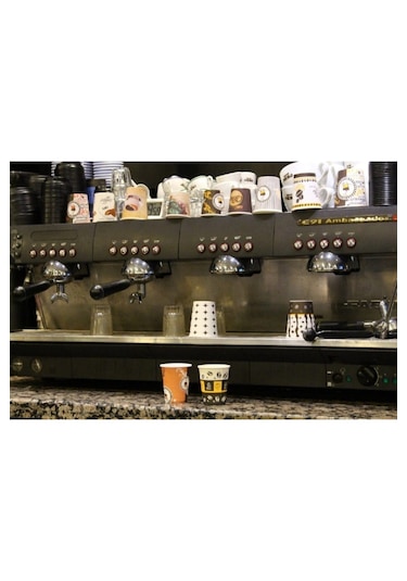 4 oz Türk Kahvesi Espresso Kahve Karton Bardak 100 ml 300 Adet