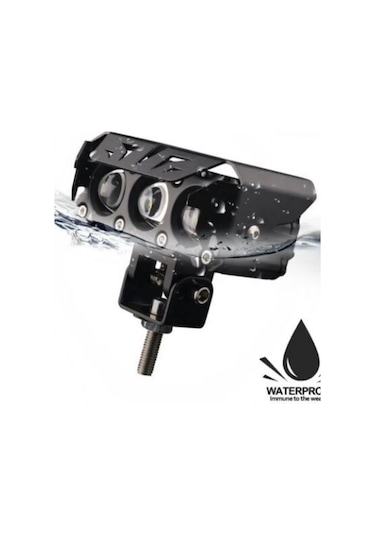Motosiklet-scooter Sis Farı 12-60v Beyaz-sarı Çift Renk Ip67 Su Geçirmez Offroad 4x4 Suv Atv Tekne Far 1 Adet