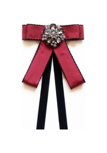 Homyl Takım Bluz Giyim Aksesuarları Için Kravat Bow Tie Kırmızı