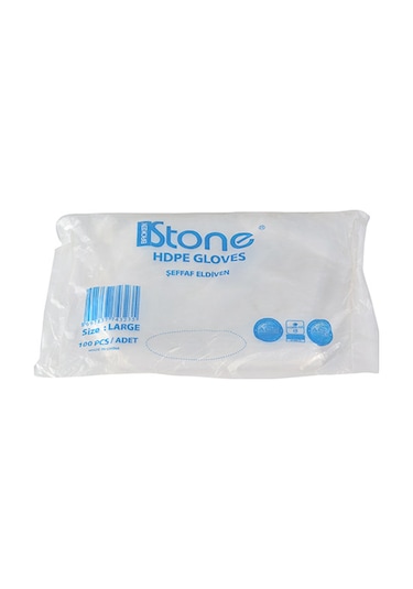 Stone Hdpe Şeffaf Eldiven 100'lü L