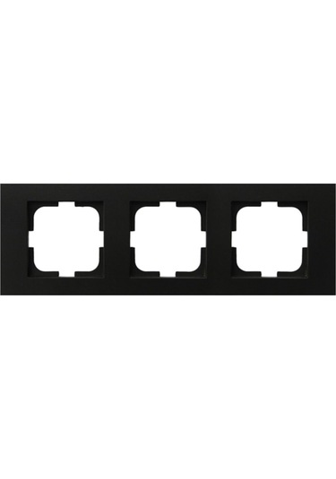 15 Adet Ovivo Grano Siyah Üçlü Çerçeve 15'li Paket