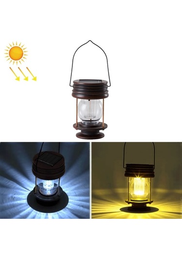 Cbtx Bahçe Aydınlatma Hsr002 Dış Mekan Retro Güneş Enerjili Fener Kamp Işığı, Özellik: Taşınabilir-sarı Sıcak Işık