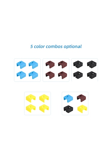 3d Yazıcı Isı Bloğu Silikon Kapak Kılıf Mk8 Hotend