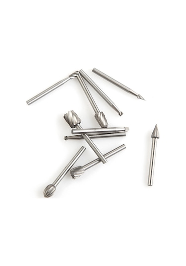 Ximistore9 10'lu Tungsten Karbür Freze Uç Seti - Ahşap Ve Metal İşleme İçin Profesyonel Kesme Ve Oyma