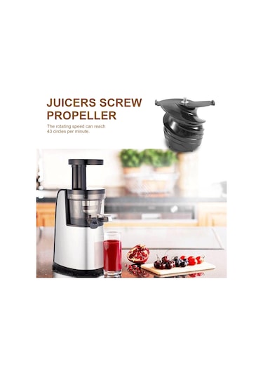 Xurunkeji Meyve Sıkacağı Parçaları Vida Vida Pervane Yavaş Meyve Sıkacağı Vida Yedek Parçaları Hurom Hh-sbf11/1100 Yedek Siyah