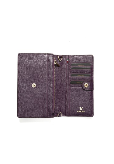 Purple Mürdüm Cüzdan & Kartlık Kadın Diğer 2812 Roncato Flother Skın Wallet Telephone Card Holder Purple Mürdüm