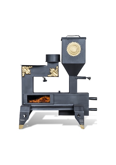 Etinova Pelet Soba M001 Mini Pelet Sobası Desenli Model