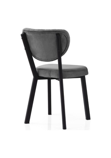 Olivya Sandalye, Siyah Metal Antrasit