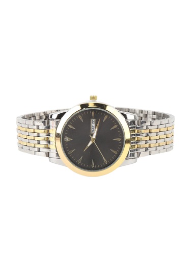 Xindoker Erkekler İçin Akıllı Kuvars Kol Saati, İki Takvimli, Su Geçirmez, Parlak İşlevli, Gümüş Renkli Çelik Kordon, İş Ve Günlük Kullanım Altın