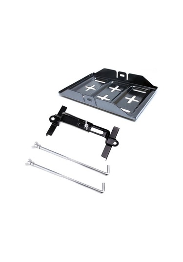 Wondernest Araba Evrensel Pil Braketi - Ayarlanabilir Pil Sabit Tutucu + Taban Tepsisi, 34,5cm Taban + 19cm Braket