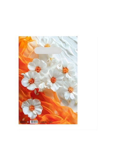 Eczane Hediyelik & Alışveriş Poşeti Bio Arya Çiçeği 20 x 30 CM 100 Adet
