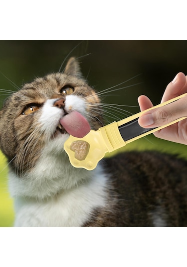 Tcherchi Pençe Şeklinde Kedi Pet Kedi Şerit Besleyici Kaşık