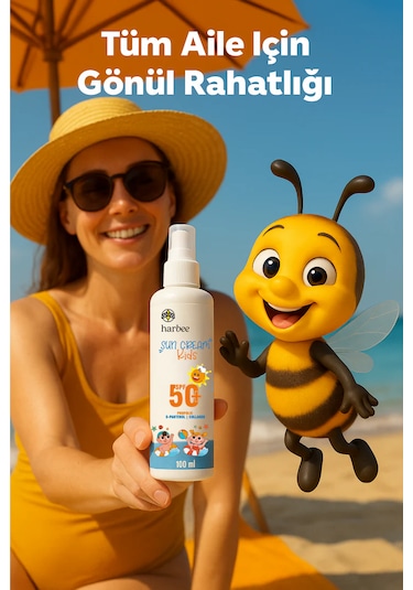 Har-Bee Sun Doğal Propolisli Çocuk Güneş Kremi SPF50+ 100 ML