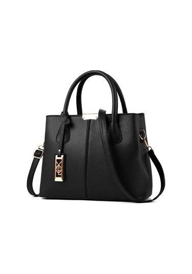 Szypzstore Kadın Çantası 2023 Yeni Moda Trendi Gelişmiş Basit Çanta Basit Büyük Kapasiteli Tek Omuz Bayan Çantası Vtx6mc Siyah