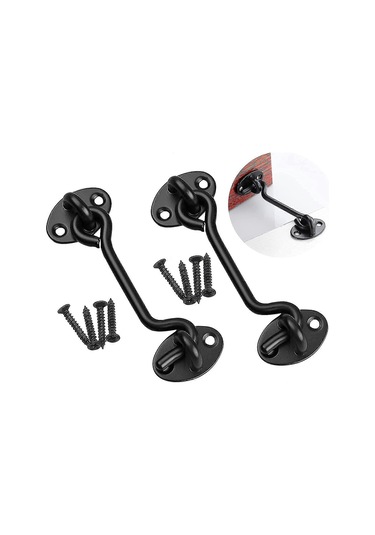 Kanca Ve Göz Mandalı Ahır Kapısı Mandalı, 2 Adet Hediye Paslanmaz