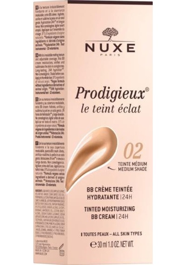 Nuxe Prodigieux Tinted Moisturizing BB Cream 02 Medium Shade