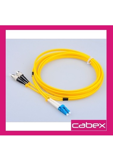 Cabex - Sm Lc-Fc Dublex Fiber Optik Patchcord Singlemode 1 Mt