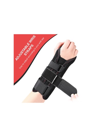 Xindoker El Bileği Tutan Kalkan: Yara, Kırık Ve Çarpık İçin Alüminyum Levha Ve Konforlu Kumaş, 23x10.5cm, 1 Adet