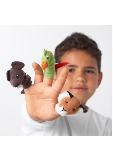 10 Adet Parmak Peluşlar MeridyenDukkan Yumuşak Oyuncak Çeşitli Ha