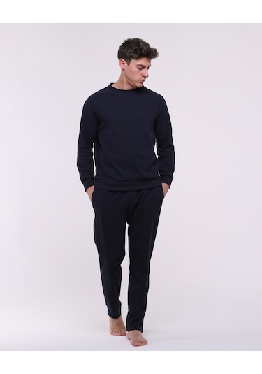 Bella Dossi Waffle Pijama Takımı Lacivert