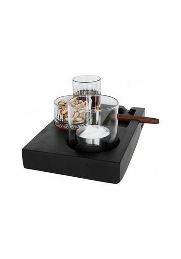 Elza Siyah Biyoetanol Masaüstü Şömine - 1 Lt Copart Yakıt Hediye