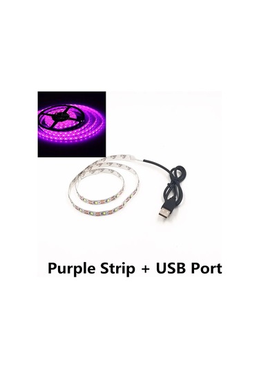 Wıxolighting 5 Metre Usb Led Şerit Işık 5v 3528 Smd, Tavan Ve Dolap Aydınlatma, Su Geçirmez Whıte 6-10w 6mmor Mor