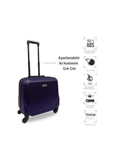 Anhelo Traveller Abs Hostes-pilot Boy Valiz Mor