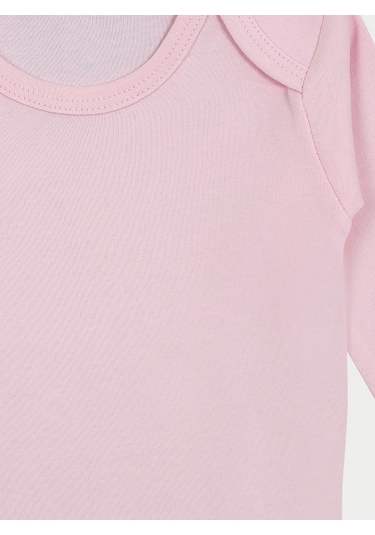 Vitmo 5'li Bebek Uzun Kollu Pamuk Çıtçıtlı Body-pembe Pembe