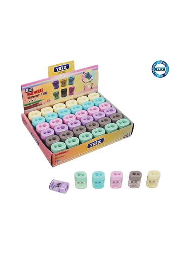 Trix Hazneli Oval Kalemtıraş 4 Adet