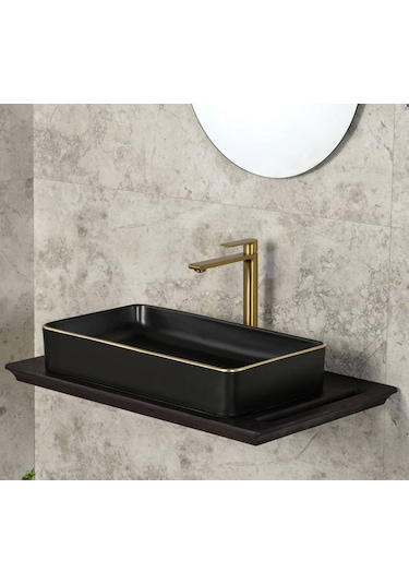 Fontana - Yüksek Tip Lavabo Bataryası Altın Outlet - Fm-2322- Diğer