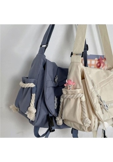 Tongxida Bosphorusboutique Yy Siyah Omuz Okul Öğrenci Naylon Messenger Mcrtrade Kapasiteli Genç Crossbody Çanta, Yb Siyah Siyah