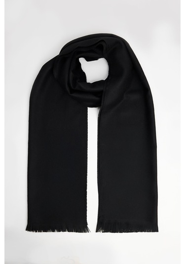 Kışlık Erkek Siyah Atkı-25999 Siyah