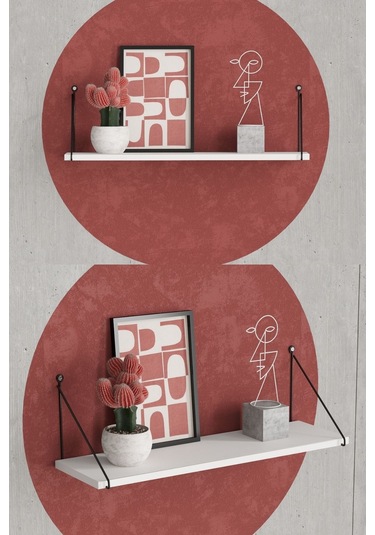 Decormet Armoni Raf Seti 1 Raflı 200 720 Beyaz Beyaz