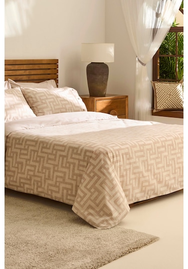 Kaşmir Home Sorento Çift Kişilik Nevresim Takımı Bej Bej