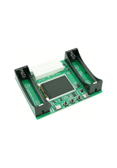 Meridiangoods 18650 Lityum Pil Kapasite Ve İç Direnç Test Cihazı - Usb C Şarj