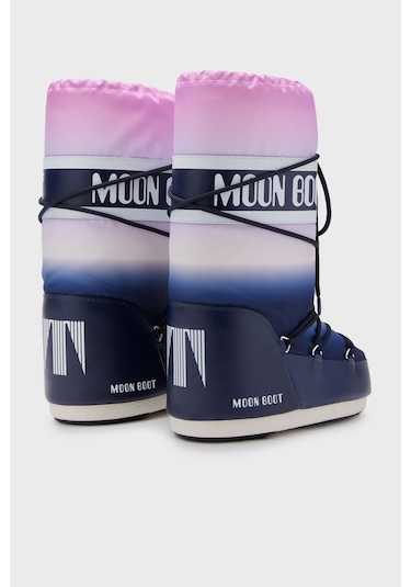 Moon Boot Kadın Kar Botu 80d1402920 F003 Mavi-Siyah Mavi - Siyah