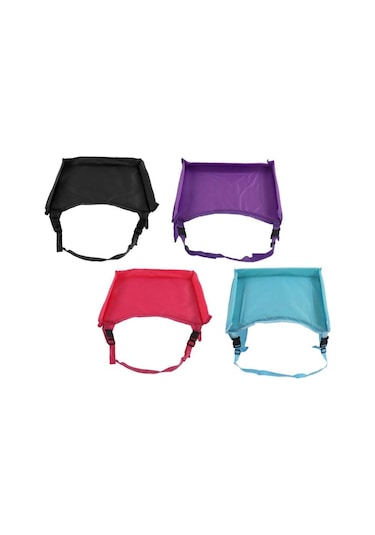 Siyah Çocuk Araba Masa Tepsisi Su Geçirmez Istikrarlı Yumuşak Saklanabilir Araba Tur Tepsisi Yürümeye Başlayan Seyahat Masası Organizatör