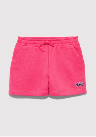 Mavi - Mavi Logo Baskılı Pembe Şort 7410002-71111 Pembe
