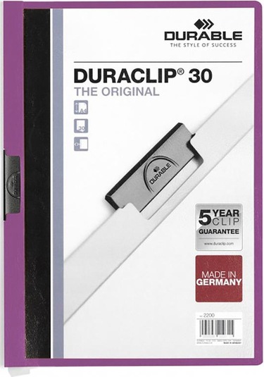 Durable Duraclip Original 30 Sayfa Kapasiteli Mor