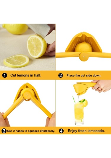 Dahili Süzgeçli Limon Meyve Suyu - Katlanabilir Manuel Narenciye Pres Limon Kireç İçin Ergonomik Tasarım Diğer