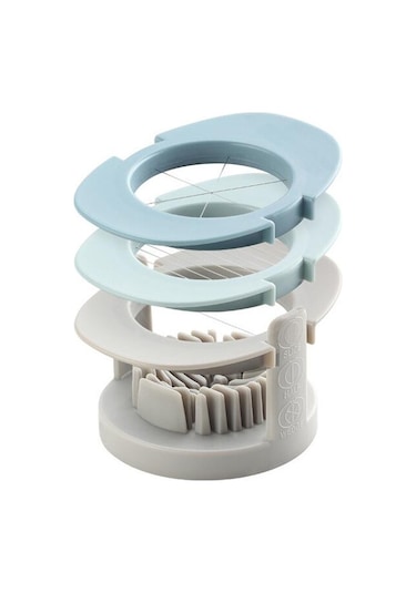 3 Arada 1 Çok Fonksiyonlu Yumurta Kesici Yarı Kesilmiş Yumurta Aleti Mavi Turuncu , Boyut:turuncu Turuncu