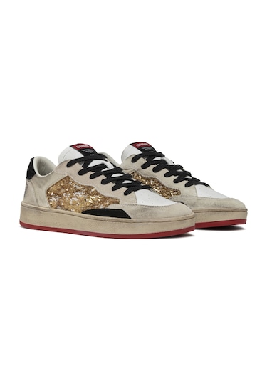 Sneaker Günlük Kadın 21205Aa7.51 Crime London Chelsea Gold Gold Altın