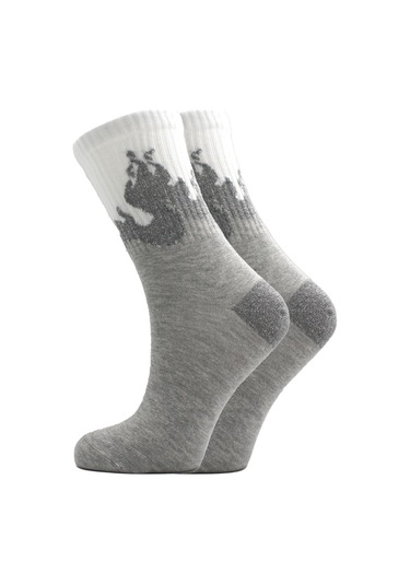 Kadın Çok Renkli Desenli Pamuklu Soket Çorap 6'li Paket Çok Renkli