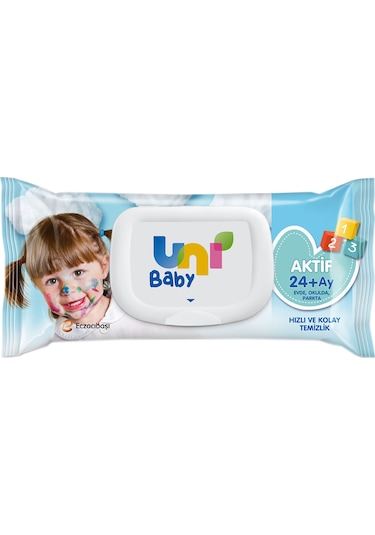 Uni Baby Aktif Islak Mendil 12 X 52 Adet