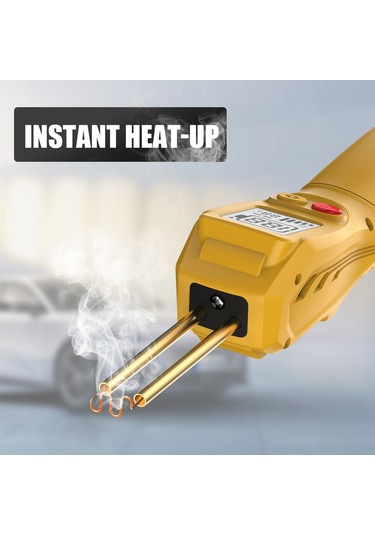 Yaozixa Kablosuz Plastik Kaynak Makinesi - Lcd Ekranlı, Pil Li-poly İle, Hızlı Isıtma, Çeşitli Tamir İşlemleri İçin Sarı