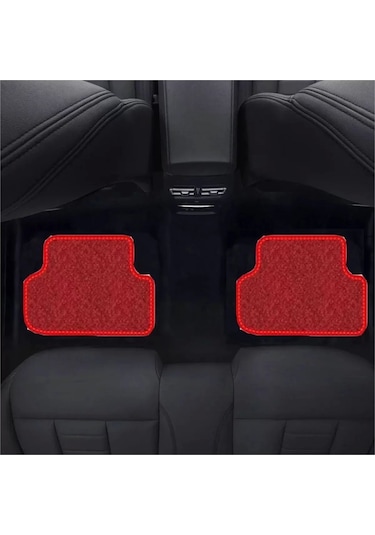 Audi A8 2010-2017 Kırmızı Halı Kırmızı Kenar Petek Topuk
