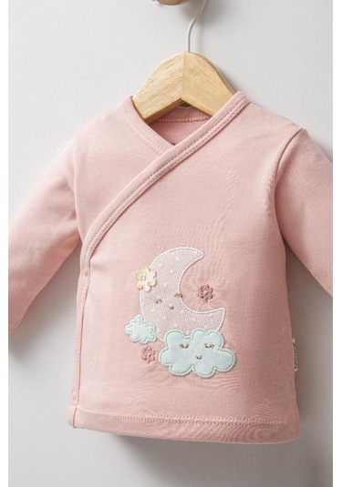 Bebitof %100 Pamuk Sevimli Ay Ve Bulut Desenli 10 Parça Kutulu Yenidoğan Bebitof Hastane Çıkışı Zıbın Seti Bbtf.pmb.10123 Pembe